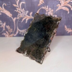 Small Antique Chip Edge or Scalloped Edge Mirror READ